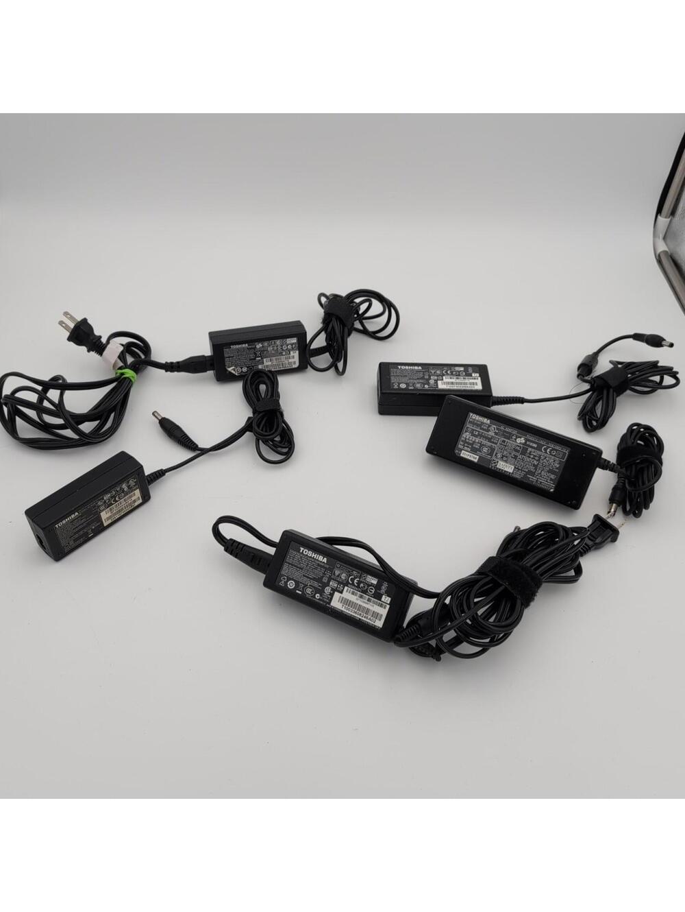 LOT 9 OEM Toshiba 3 Prong Mickey Mouse AC Power Cord Random Bundle